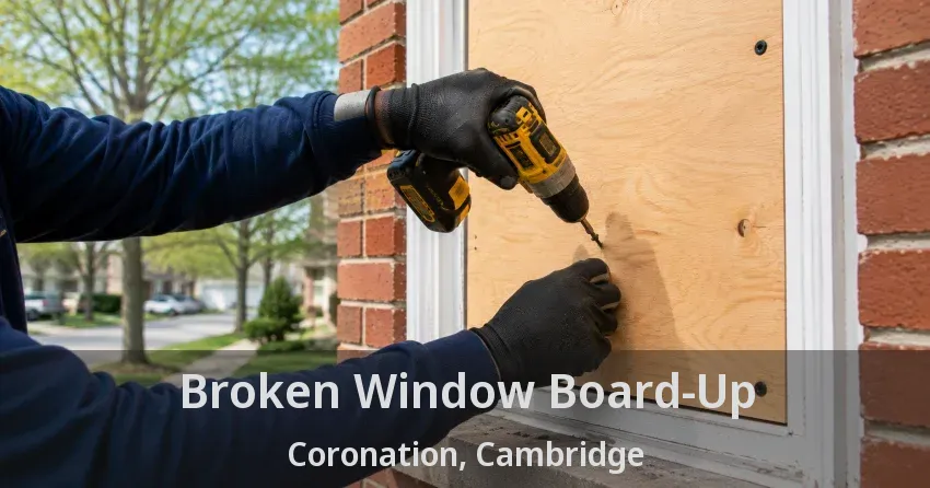 Broken Window Board-Up Coronation, Cambridge - ON
