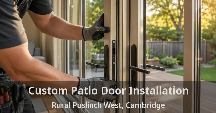 Custom Patio Door Installation Rural Puslinch West, Cambridge - ON