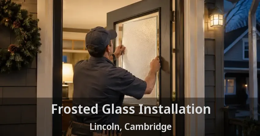 Frosted Glass Installation Lincoln, Cambridge - ON
