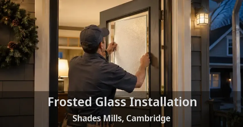 Frosted Glass Installation Shades Mills, Cambridge - ON