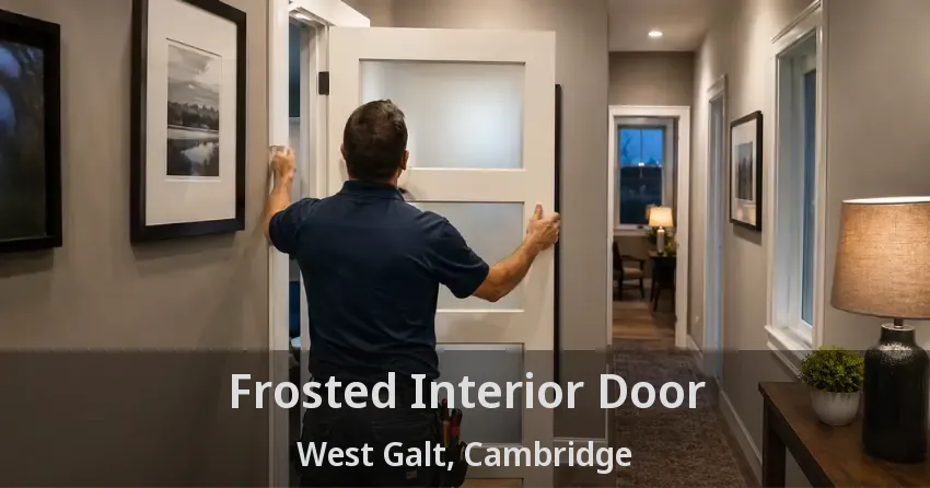 Frosted Interior Door West Galt, Cambridge - ON