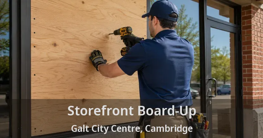 Storefront Board-Up Galt City Centre, Cambridge - ON