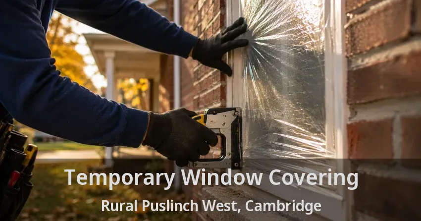 Temporary Window Covering Rural Puslinch West, Cambridge - ON
