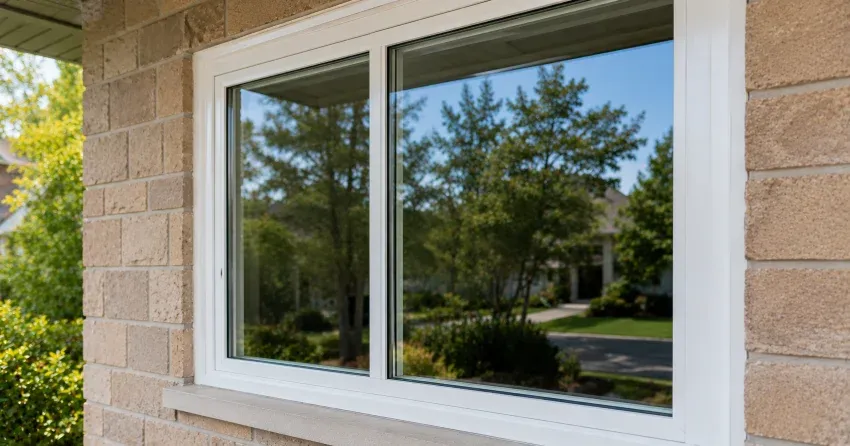 technician installing new insulated glass unit in window frame in Ranchlands, Cambridge