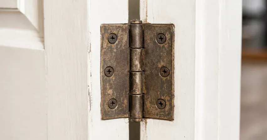 technician adjusting a sagging door hinge in Moffatt Creek, Cambridge